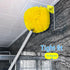 Washable Ceiling Fan Cleaner - Microfiber Duster with Retractable Extension Pole for Cleaning High Ceiling Fans
