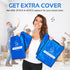Reusable Ice Packs for Injuries, 11" x 14.5" - 2 Pack XL Hot & Cold Pack for Back Pain Relief, Flexible When Frozen