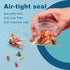 100 Packs 6 mil Sturdy Pill Bags, 3x2.75 inch BPA Free Waterproof Reusable Bags for Travel and Crafts