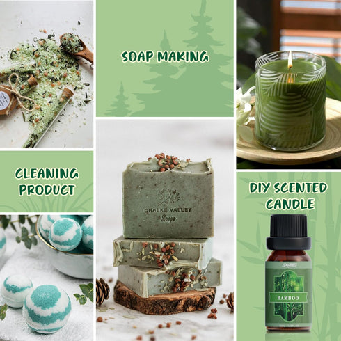 SALUBRITO Essential Oils Set - Nature Fragrance Oils Set for Diffuser, Candle, Soap Making - Forest Pine, Ocean Breeze
