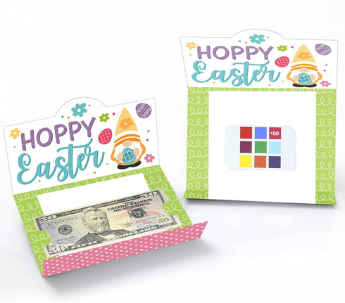 Set 8 Big Dot of Happiness Easter Gnomes - Spring Bunny Party Money and Gift Card Holders