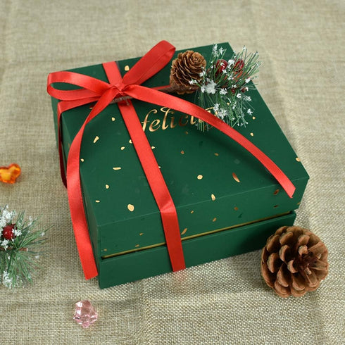 TONIFUL 3/8 Inch x 100yds Red Satin Ribbon - Thin Solid Fabric Ribbons Roll for Gift Wrapping, Floral, Craft, Party