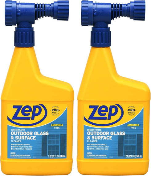 Zep Hose-End Outdoor Cleaner - U49910 - Great for Outdoor Glass and