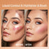 URQT Highly Pigmented Liquid Contour, Built-in Sponge Tip Sculpted Complexion Wand, Long Lasting Natural Highlighters