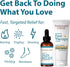 FRANKINCENSE & MYRRH Foot Pain Combo Pack - Foot Pain Relief Rubbing Oil (2 oz) and Intensive Foot Therapy Lotion (3 oz)