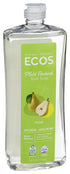 ECOS Dishmate Dishwashing Liquid, Earth Friendly Products, Natural Pear, 25 Fl Oz