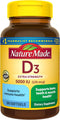 Nature Made Vitamin D3 5000 IU - Extra Strength Softgels for Bone and Immune Health Support, 360 Count