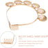 Minkissy Gold Seashell Crown Tiara with Comb, Shell Pearl Headband for Women Girls Wedding
