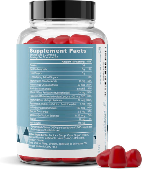 Conception for Her Fertility Gummies with Myo Inositol, Folate & More, 75 ct Gummies