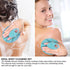 INNERNEED Soft Silicone Body Cleansing Brush, Gentle Exfoliating Shower Scrubber for All Skin Types (Dark Green)