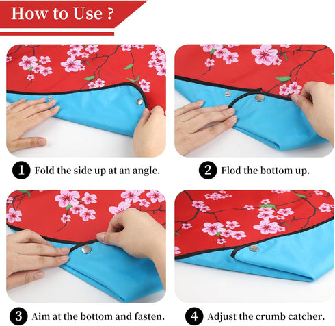 varlldibao 1 Pack Adult Bibs for Women, Bib for Adults Waterproof Washable Dining Clothing ProtectorBibs for adults