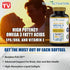 Omega 3 Burpless Max Strength Fish Oil Supplement, 2000 mg with Vitamin E, 120 Small Liquid Softgels