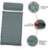 Set SECFOU Acupressure Massage Pillow with Portable Carrying Bag, Shiatsu Therapy Cushion and Washable Yoga Massage Mat