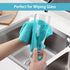 HOMEXCEL Microfiber Cleaning Cloth: 8 Pack Assorted Cleaning Rags, 11.5"X11.5" (Green/Blue/Yellow/Pink)