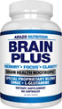 Arazo Nutrition Premium Brain Function Supplement – Nootropic Booster with Memory, Focus, Clarity, DMAE, Bacopa