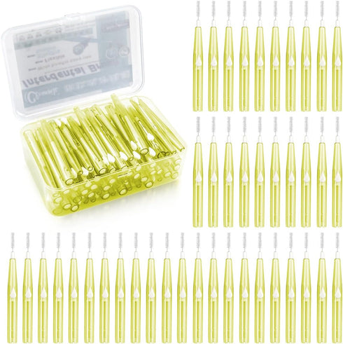 60PCS Oral Dental Hygiene Brush Tooth Cleaning Tool Soft Toothpick Interdental Brush for Braces