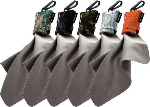 SPUDZ Ultra Variety Pack | Five 6" x 6" Microfiber Towels w/Neoprene