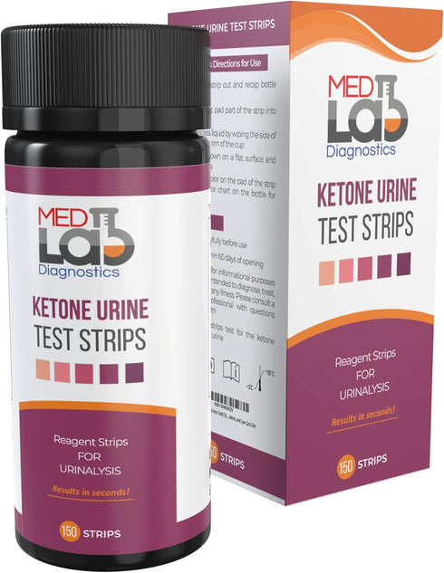 Ketone Strips Keto Test - 150 ct for Ketone Urine Testing - Keto Diet, Paleo, Atkins, Low Carb