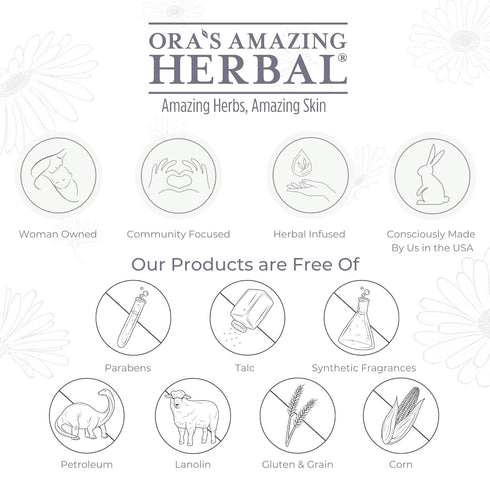 Ora's Amazing Herbal Ultra Healing Body Butter, Intensive Moisturizer for Dry Skin, 2 oz, Spearmint & Bergamot