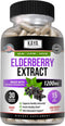 Kaya Naturals Elderberry Immune Support, 1200mg Elderberry Extract, Premium Antioxidant Vitamins, 30 Count
