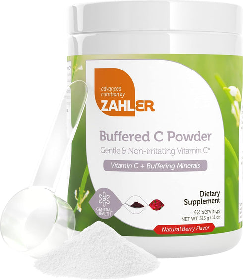 Zahler Buffered C Powder, Vitamin C Powder with Buffering Minerals, Kosher, 11 oz