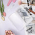 JUXYES Plastic Sterilizing Tray for Nail Art Tools, Portable Sterilizer with Strainer, Clear Storage Box Organizer