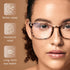 Gaoye Stylish Blue Light Glasses for Women, Computer Glasses with 99% Blue Light Blocking, 3 Pack