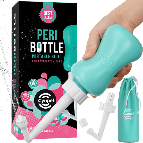 Peri Bottle - Postpartum and Perineal Care, FSA HSA Eligible, Portable Hand Held Travel Bidet Sprayer for Women or Men