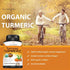 USDA Certified Organic Turmeric Supplement, 1,400mg Turmeric per Serving, Organic Black Pepper, 60 Count
