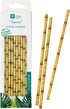 Talking Tables Tropical Fiesta Bamboo Paper Straws, Pack of 30, Biodegradable Eco-Friendly