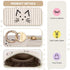 Period Bag for Teen Girls, Corduroy Cute Cats Sanitary Napkin Storage Bag, Menstrual Pad Pouches Tampon Holder