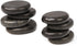 Master Massage Toes Basalt Hot Stone Pack – Beauty Facial Stones – Skin Care Heating Tools - Natural Black Basalt Massage Stone Set for Toes - 8-Piece Kit for Massage Spa, Relaxation, Healing