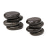 Pack Set 8-Piece Master Massage Toes Basalt Hot Stone Beauty Facial Stones Skin Care Heating Tools - Natural Black