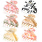 WILLBOND 6 Pieces Medium Hair Claw Clips for Thin Hair, 2.6 Inch Tortoise Shell Clip, Banana Jaw Hairpin, French Style