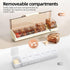 ZHIYES 2 Packs 1 Weekly Pill Organizer Time a Day - White & Black