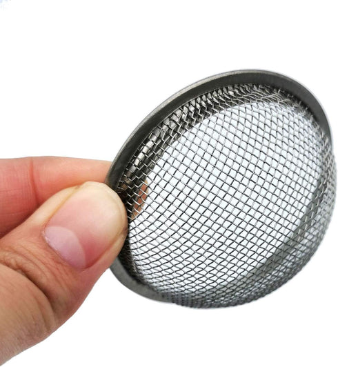 Stainless Steel Hookah Bowl Screen, Metal Heat Management System, 2pcs Silver Screen (No Bowls Included)