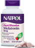 Natrol Melatonin 5mg Fast Dissolve Tablets, Strawberry Flavor, Sleep Support Supplements for Adults, 150 Tablets, Up to