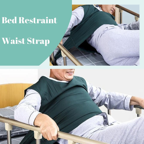 YingXue Vest Restraint Suit for Bed or Wheelchair, Anti Fall Bed Restraint Waist Strap, Adjustable Chest Restraint Band