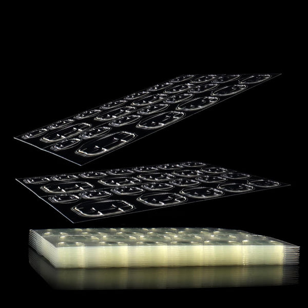 Laza 240 Pcs Thin Breathable Adhesive Tabs | Fake Nail Glue Sticker 10 Sheets Super Sticky Tips