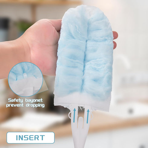 40 Count Disposable Duster Refills, Multi Surface 360 Heavy Duty Compatible with Swiffer Duster Refills