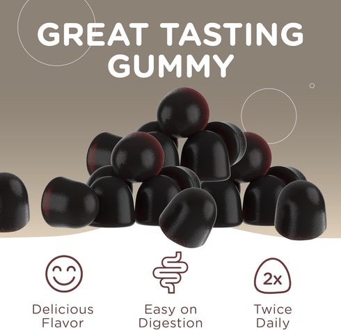 Zahler 10-in-1 Mushroom Gummies Raspberry Flavored with 60 Count Lions Mane, Reishi, Cordyceps, White Button & 6