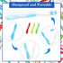 Zopeal 6 Pieces Travel Folding Toothbrush, Portable Built-in Cover, Multi Color Collapsible for Hiking, Camping, Daily
