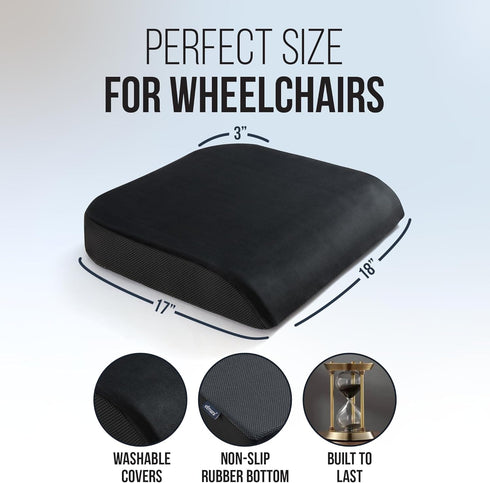 Elmara Doctor-Designed Memory Foam Seat Cushion is The Ultimate Comfort Solution Thick Seat Cushion Relieves Back