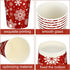 WILLBOND 60 16 oz 6 Pcs Hot Chocolate Coffee Cups Christmas Party Favor Gift Disposable Coffee Cups Holiday Hot Cocoa