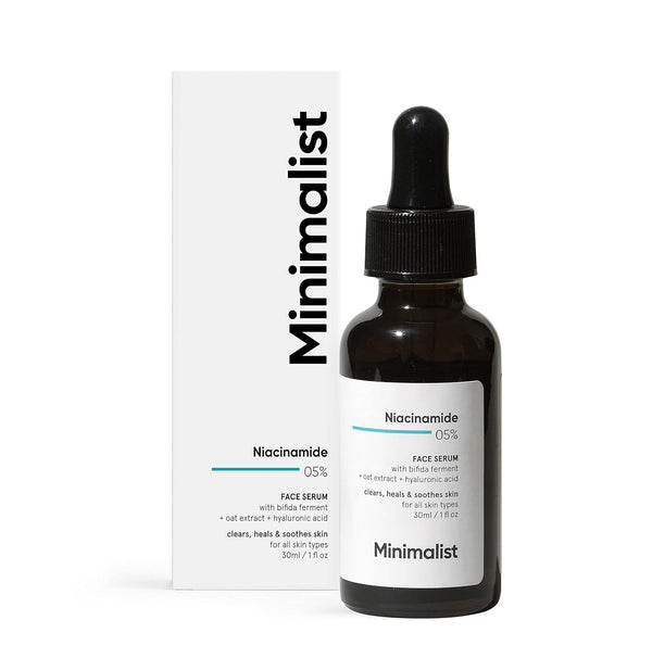 Minimalist 5% Niacinamide Face Serum for Clear Glowing Skin, 1 Fl Oz, Pore Minimizer for Acne Marks