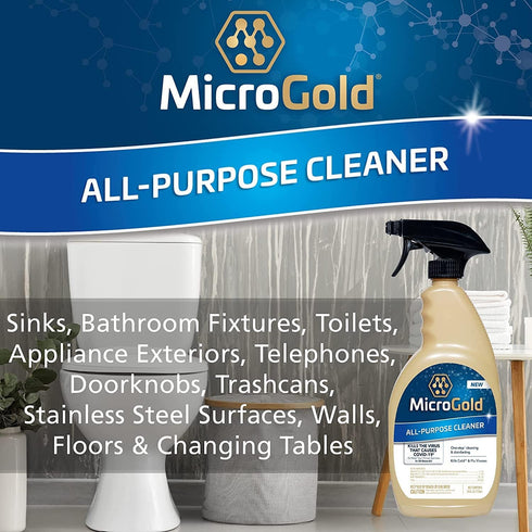 All-Purpose Cleaner Spray, Kills 99.9% of Bacteria and Viruses, Bleach Free, 24 Fluid Ounces, 6 Pack