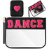 Hillban 2 Pcs Dance Theme Gifts, Waterproof Chenille Letter Bags, Preppy Patch Makeup Bag for Women Girls