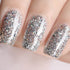 Vishine Gelpolish Long-lasting Gel Nail Polish, Shiny Color Soak Off UV LED, Glitter Silver (1853)