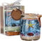 Tanxier 2024 New Oceans Theme Gel Candle,Scented Gel Candle Wax with Real Sand,Starfish