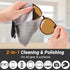 Eye Glass Clean Cloths,2 Side Glasses Cleaner & Polishing Kit, Microfiber Cleaning Cloth for Glasses,Lenses, Screens, Cameras, iPad, iPhone,LCD TV Screens, No Scratch - Pack of 4,6X 6-Inch